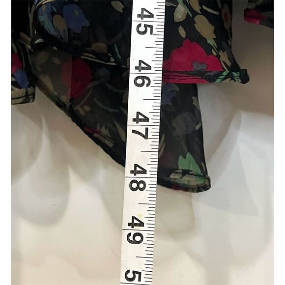 Ralph Lauren Petite Floral Sleeveless V-Neck Flowy Midi Dress 10 Whimsical - Picture 8 of 11